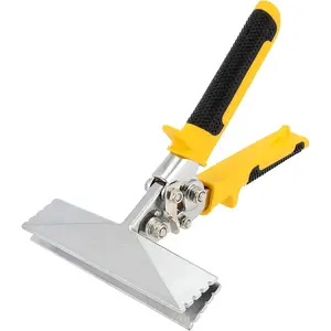 Straight Jaw Bending Pliers with Non-Slip Handles for Bending, 6 Inches Sheet Metal Hand Seamer, Straight Metal Seamer, Seaming, and Flattening Sheet