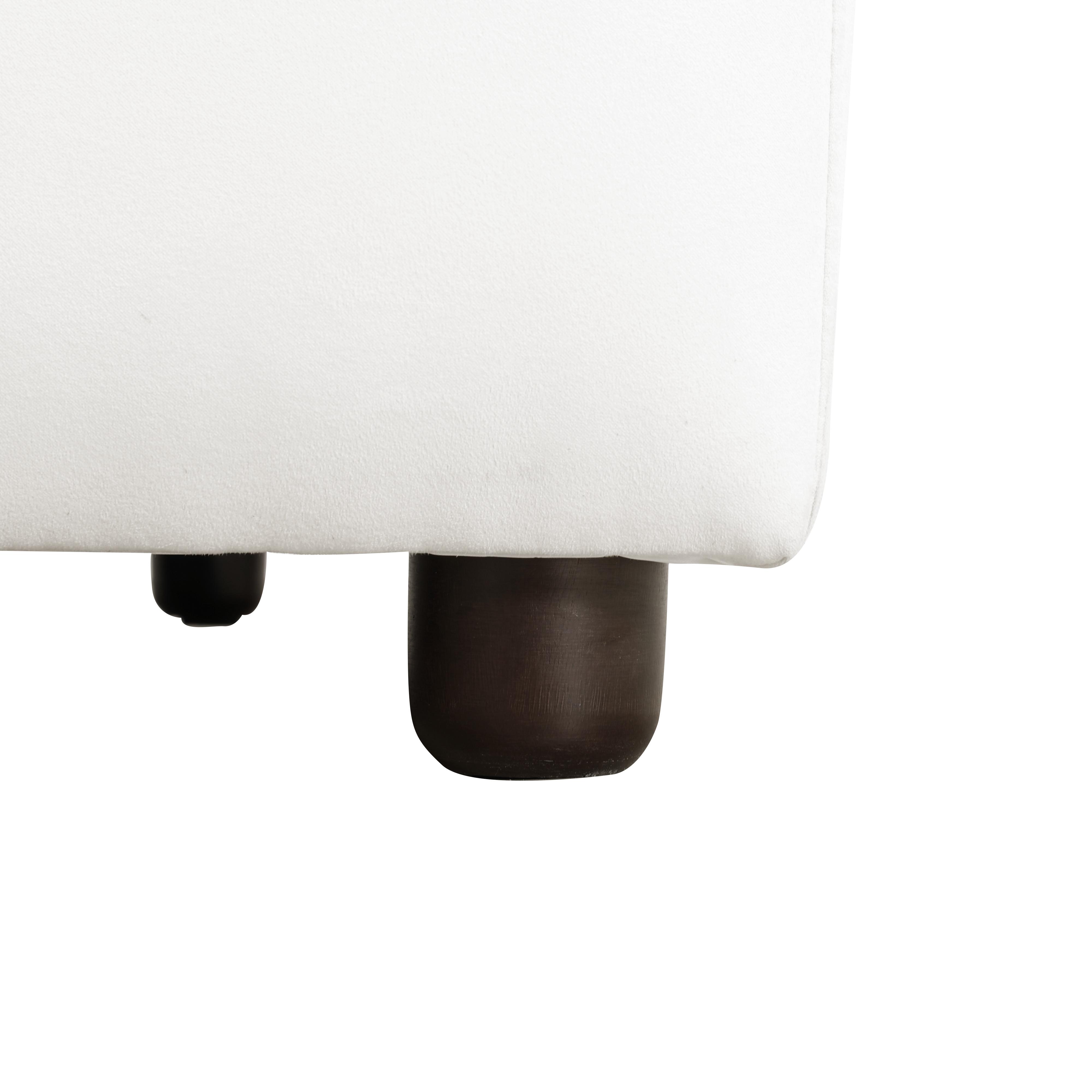 White Microfiber 4-Piece Modular Sofa Set - Buttery Soft, Pet-Friendly, Spill-Resistant, Flexible Design for Living Room & Dining Room