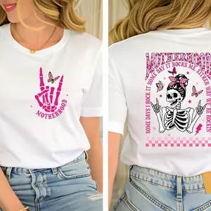 Motherhood Some Day I Rock It Shirt, Motherhood Rock Skeleton Shirts, Skeleton Hand Motherhood Shirt, Funny Mama tees, Gift For Mama