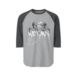 NO RETURN // RAMSKULL 3/4 Sleeve Raglan