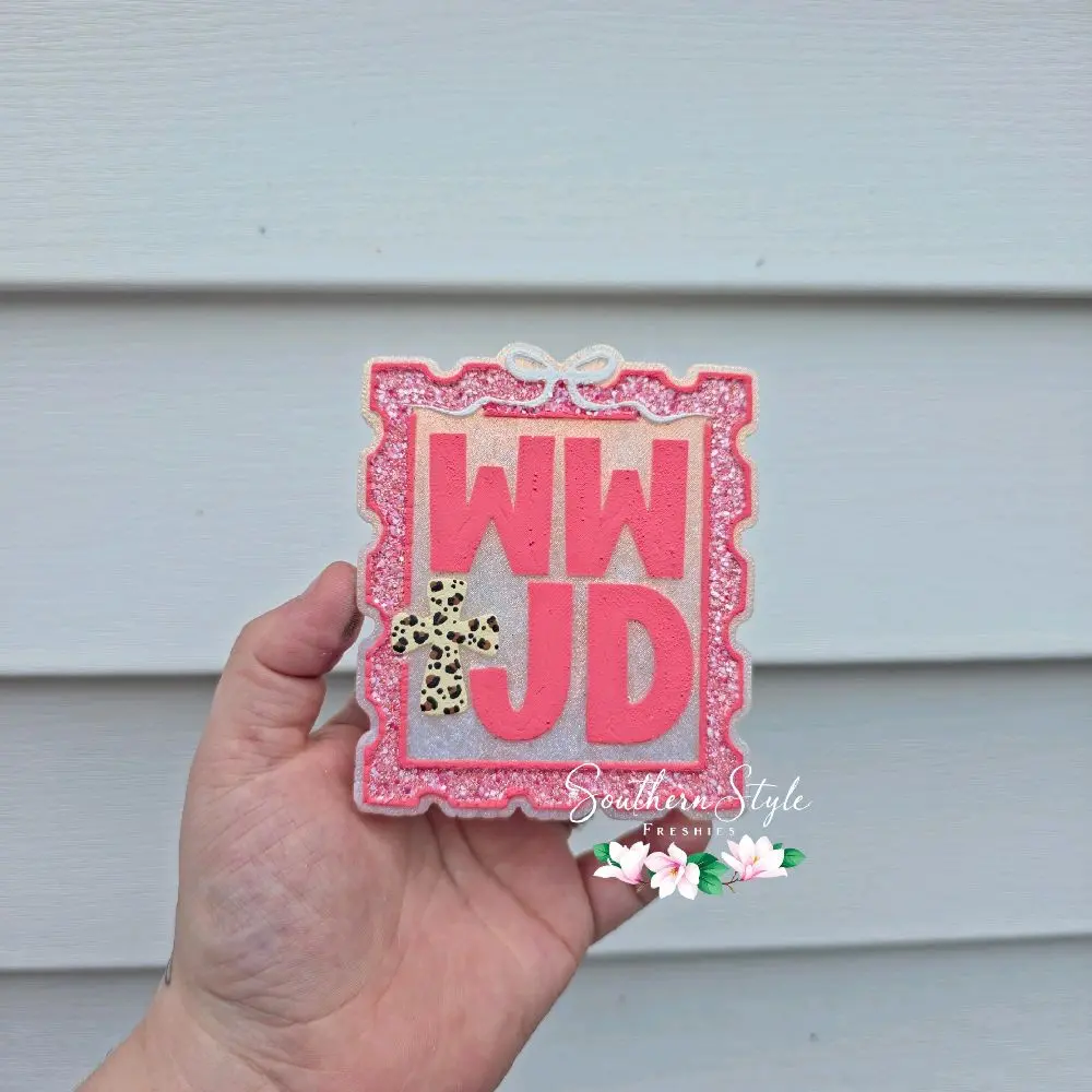 WWJD Stamp Car Freshie