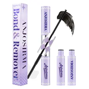 ANJOSIRMA  Lash Bond and Remover, 2 in 1 Lash Cluster Glue and Lash Remover for Eyelash Clusters Waterproof Lash Glue with Strong 72H Hold, Quick Removal Without Residue