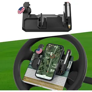 Golf Cart Steering Wheel Cell Phone Mount, Flip Up Phone Holder for Club , EZGO, Yamaha Golf Cart  Steering Wheel