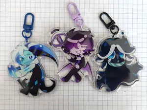 CRK Acrylic Keychain, Cookie Run Kingdom Keychains, Cookie Charms Collectible Gift, Cute Game Acrylic Charm, Backpack Key Holder, Keychain for Keys Bag Accessory