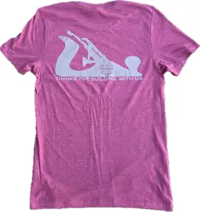 Mens T-Shirt - "Thanks For Building With Us" Hand Plane - Perkins Builder Brothers