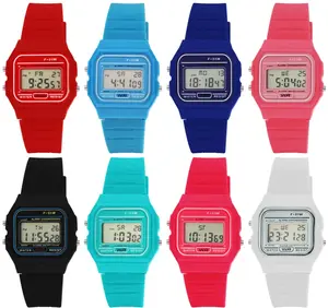 28mm Fashion Women Men's Water Resist Plastic Band Retro Style Sports Digital Watch Casual Vintage