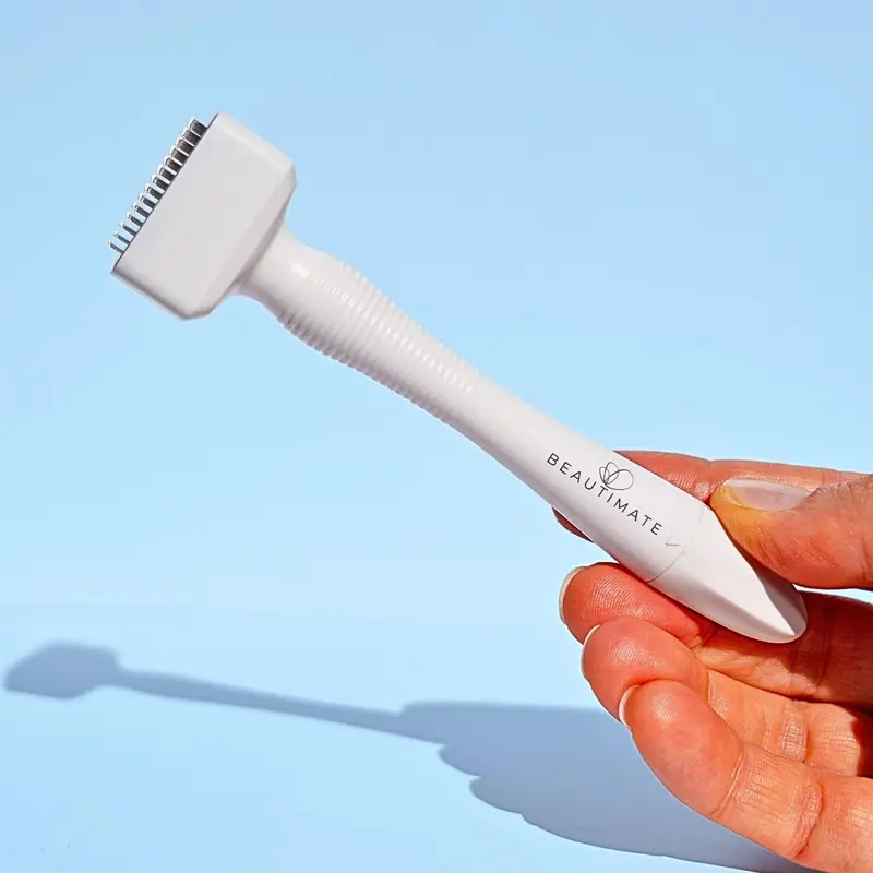 beautimate Adjustable Derma Stamp - Professional Skin Care Tool for Face, Hair and Beard - Best Derma Roller Alternative for Collagen Boost