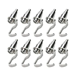 10-Pack Metal Wire Adjustment Hooks Set, Hangable Adjustable Photo Hanging Hooks for Steel Cable, Gallery Display, Wall Decoration