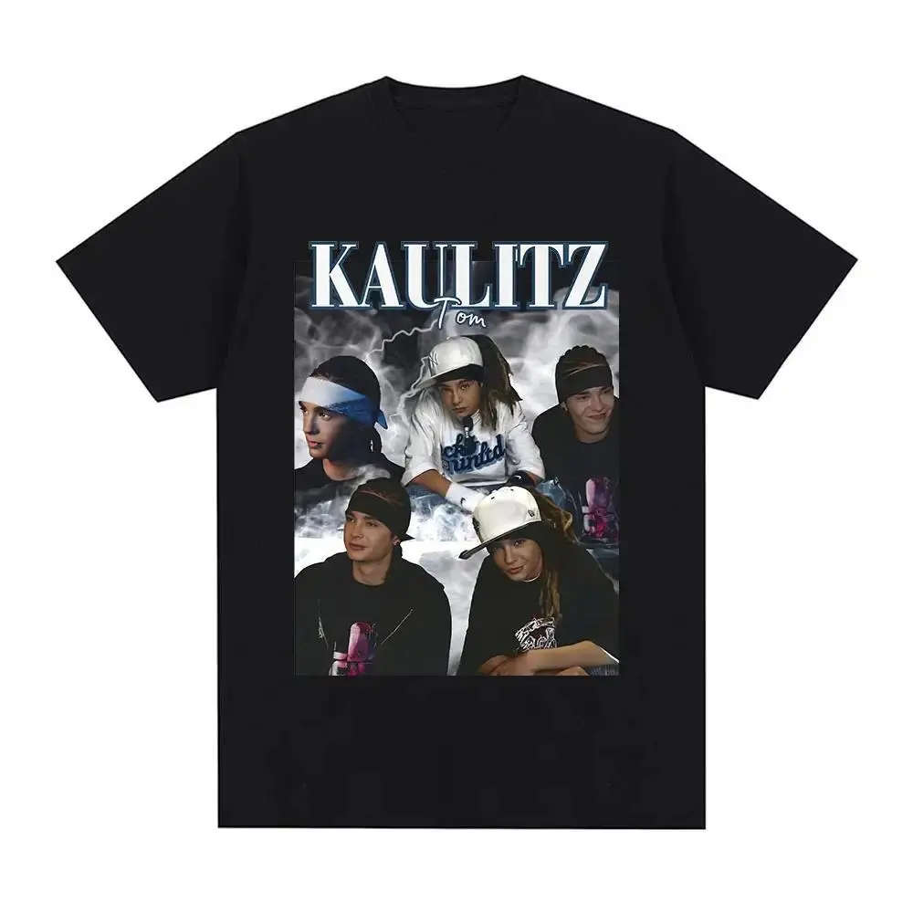 Rock Band Tokio Hotel Tom Kaulitz Graphic T Shirt Men Clothes Hip Hop Punk Gothic T-Shirt