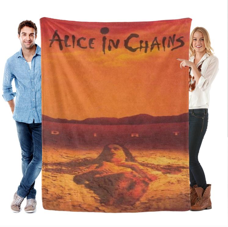 Alice in Chains Inspired Grunge Rock Blanket for Fans, Ultra Soft Flannel Fleece Throw for Sofa Bed Couch, Cozy Lightweight Warm All Season Gift