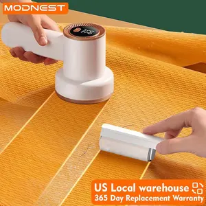 Electric Lint Remover with lint Roller, Portable Digital LED Display Fabric Shaver with 6 Leaf Blades, 3-speed Sweater Shaver, Small Carpet Cleaner, Durable Lint Remover Shaver for Socks/Sweaters/Coats/Bedding Sets/Cloth Furniture