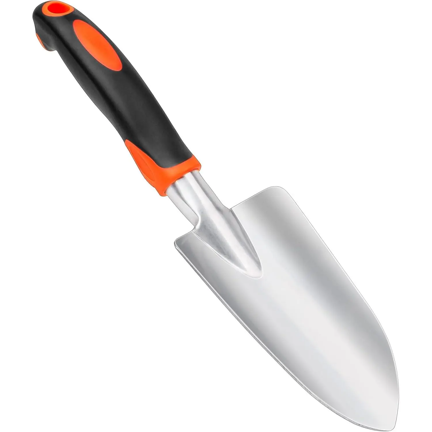 Ergonomic Handle Garden Hand Trowel, Rust-Resistant Digging Spade Tool, Orange Specialty Garden Tool for Gardening Tasks