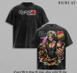 Buddha Record of Ragnarok Anime Shirt Enlightened One Vintage Washed Oversized Graphic Tee RR0