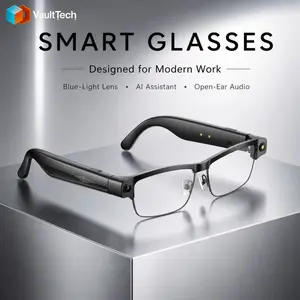 Smart Glasses for Men Women, 8MP HD Camera Eyewear, Bluetooth Call, Open-Ear Speaker, AI Assistant, Lightweight Wearable Tech Glasses for Daily Life, Multifunctional Smart Glasses