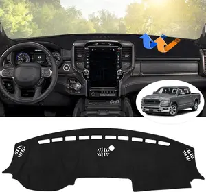 KUST Dashboard Cover Mat for 1994 Interior -2025 Dodge Ram 1500 2500 3500 Accessories Dash Cover Flannel Dash Mat Sunshade Glare UV Rays Protector