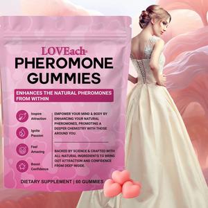 Pheromone Gummies - Enhances Your BoostNatural Pheromones in the Body FitnessSupplement From Supplement Edible femininechewing gum Within -60 Count Mixed Berry Flavor Healthcare Dietary Vitamin