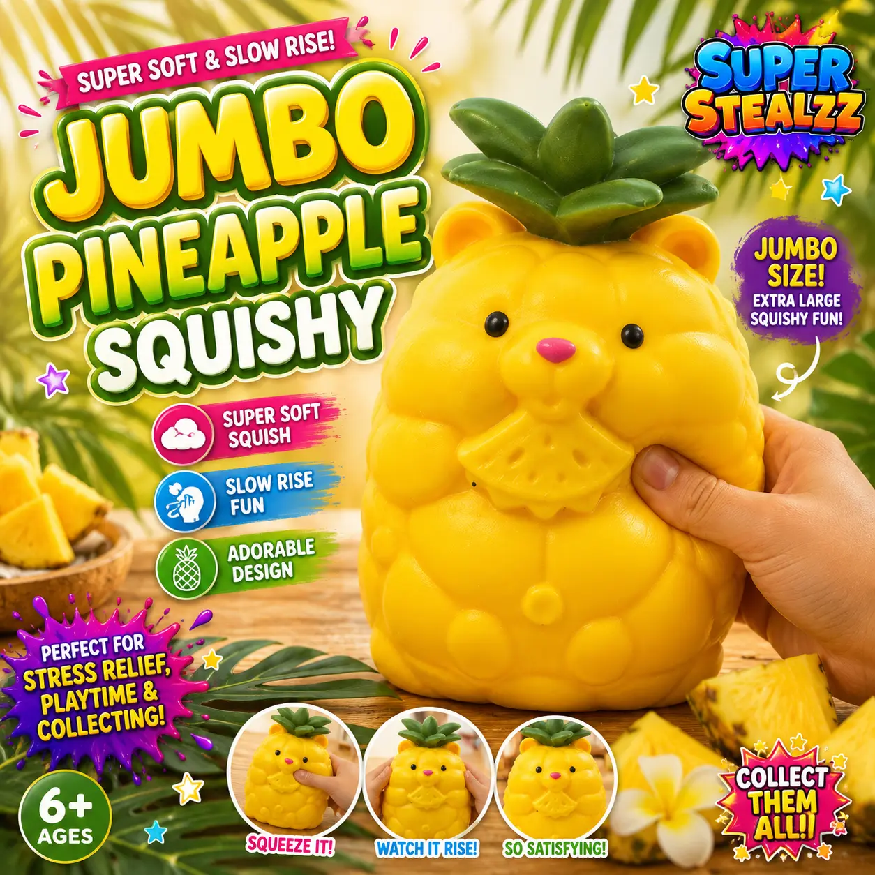 Super Stealzz-Jumbo Pineapple Bear