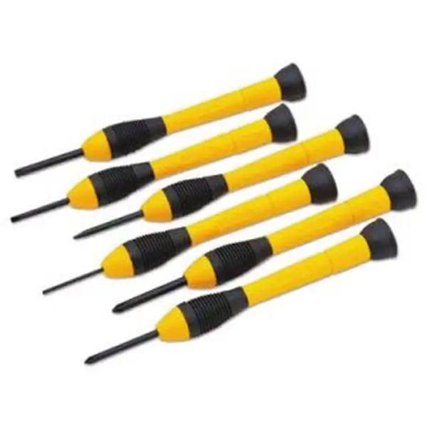 Stanley Bostitch Precision Screwdriver Set, Black & Yellow - 6 Piece