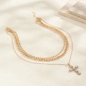 Trinity Cross Necklace