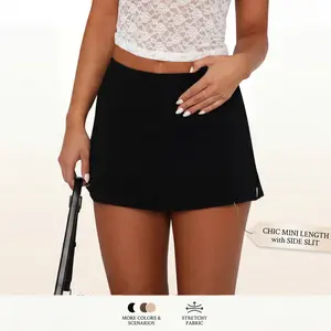 Lomon Y2k Mini Skirts for Women with Shorts Underneath Bodycon Skorts Sexy Club Date Night Outfits Trendy 2026 Streetwear