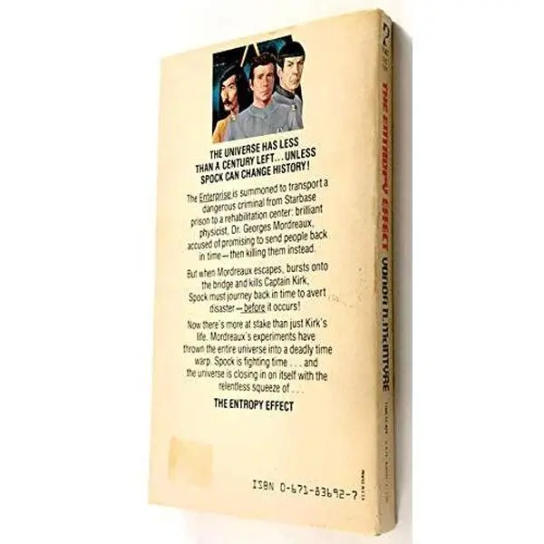 USED Book - The Entropy Effect (Star Trek, No 2) by Vonda N. McIntryre (Paperback) - english