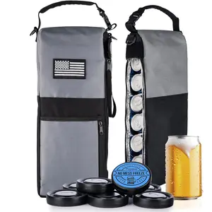 More Capacity Golf  Sleeve with Enhanced Adjustable Strap - Golf Bag  Cooler with 7 Ice Pucks, Leak-Proof Zipper & Triple Insulation - Customer-Favorite Golfing Gifts & Golf Bag Accessories