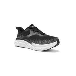 Solestorm Chunky Platform Sneakers for Men & Women - 57% High Rebound EVA Midsole Running Walking Shoes | Hands-Free Step-In Design | Flyknit Breathable Athletic Trainers with Anti-Torsion Stability Plate & Non-Slip Geometric Sole