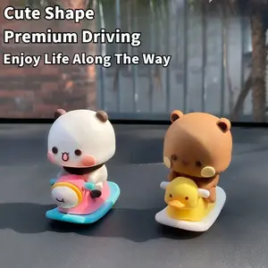One Or Two Cloth Cloth Rocking Car Decoration Couple Cute Creative Car Console Decoration Car Supplies