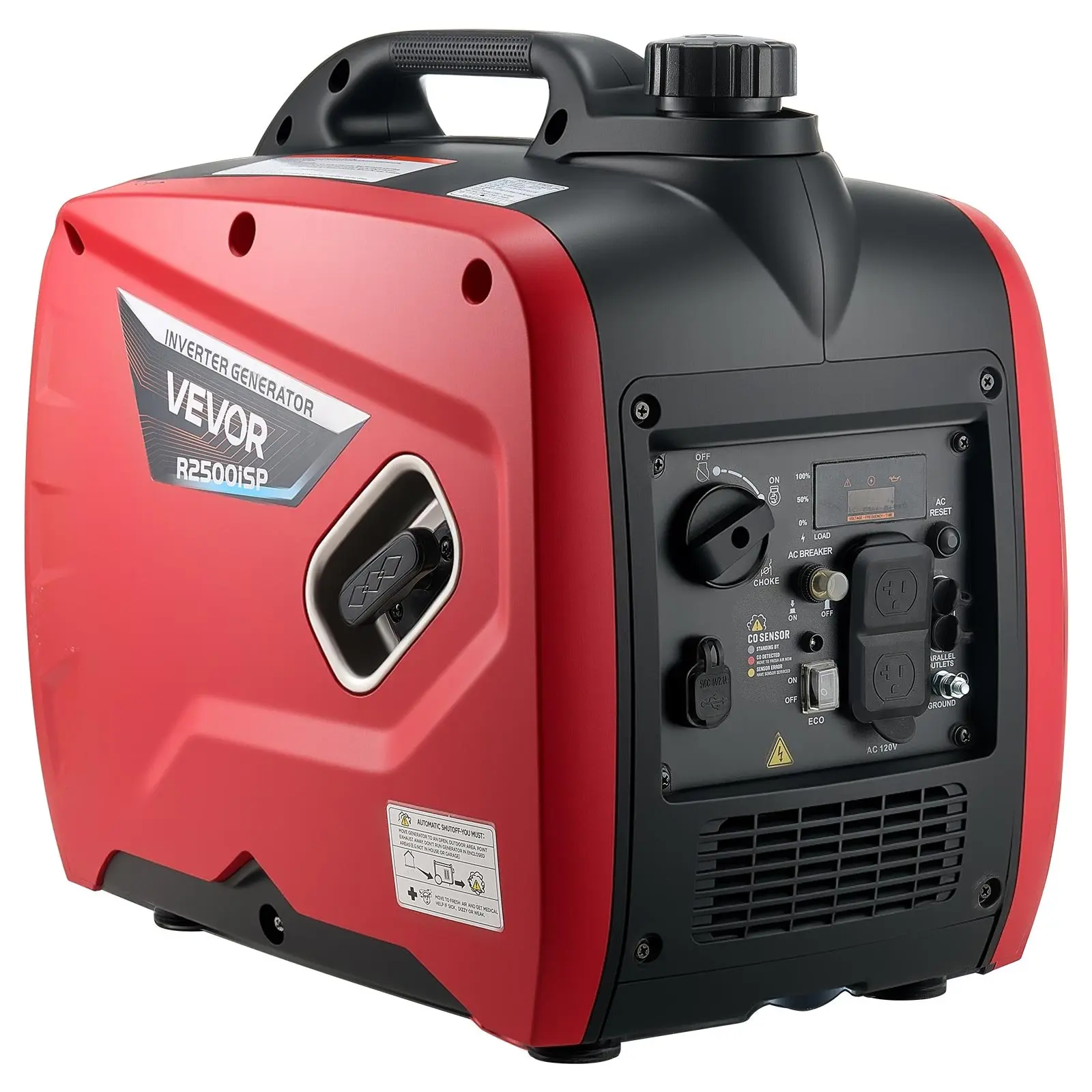 【Summerfinds】 VEVOR Inverter Generator, 3000W Peak Watt Quiet Inverter Generator, Portable Inverters Generators for Home Use, Gas Powered, Compact and Lightweight Design - Stable Power, CO Sensor, Long Run Timedealsforyoudays