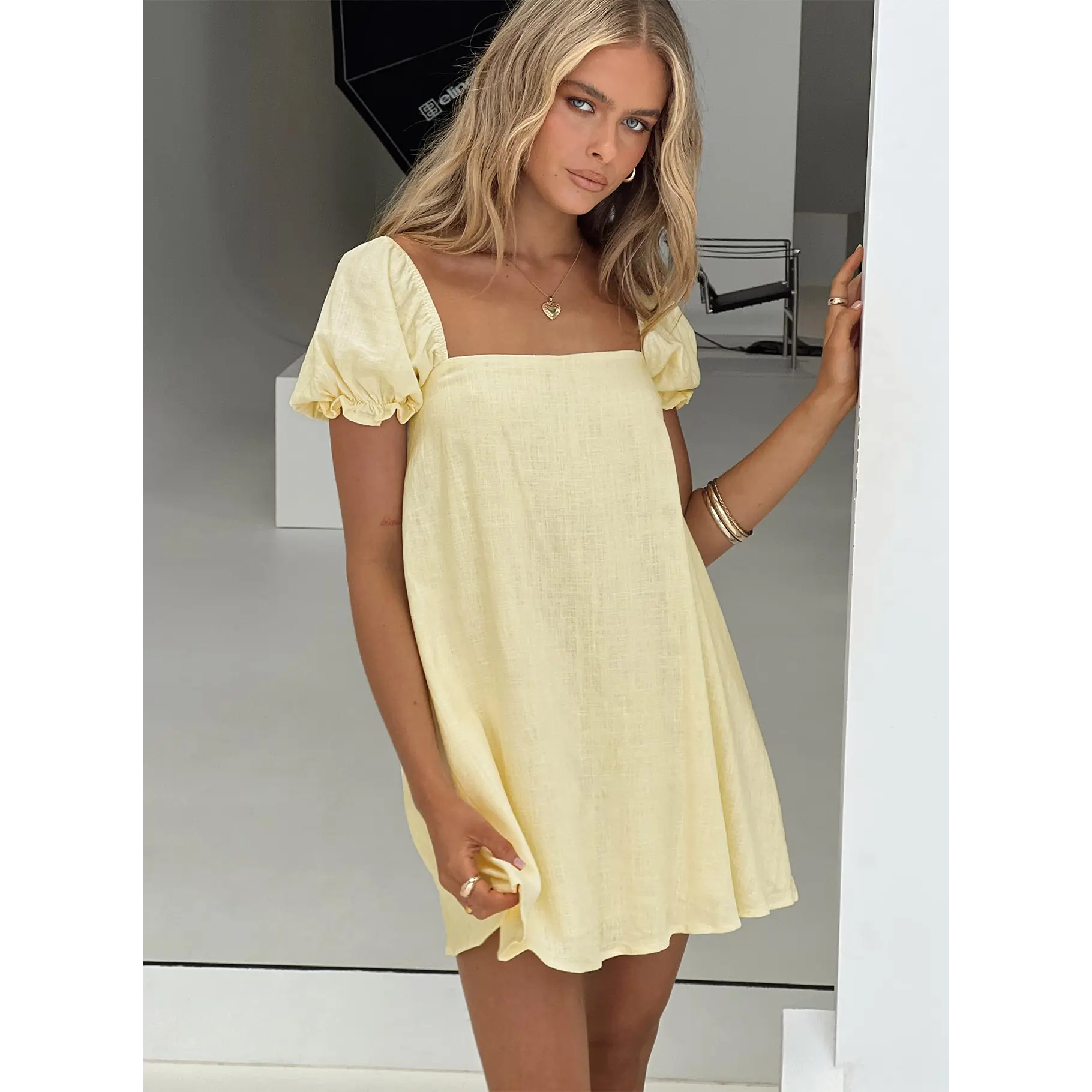 ruffle dress halter neck All Over Halter Ruffle Mini Dress – Catherine Regehr