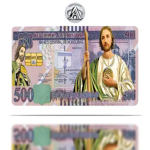 500 Lempiras San Judas Debit Card Skin/Sticker - High Quality Vinyl for Customization and Personalization