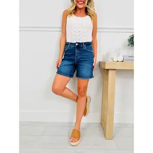 Right In The Middle Tummy Control Mid Length Shorts