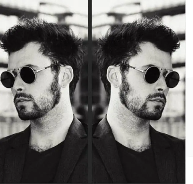 Premium Vintage Steampunk Round Sunglasses, Full-Rim, Metal Frames, Round Lenses, Steampunk Look, Casual Wear