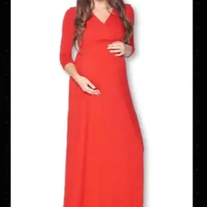 Women's Orange/Red Maternity Dress - Maternity - Dresses