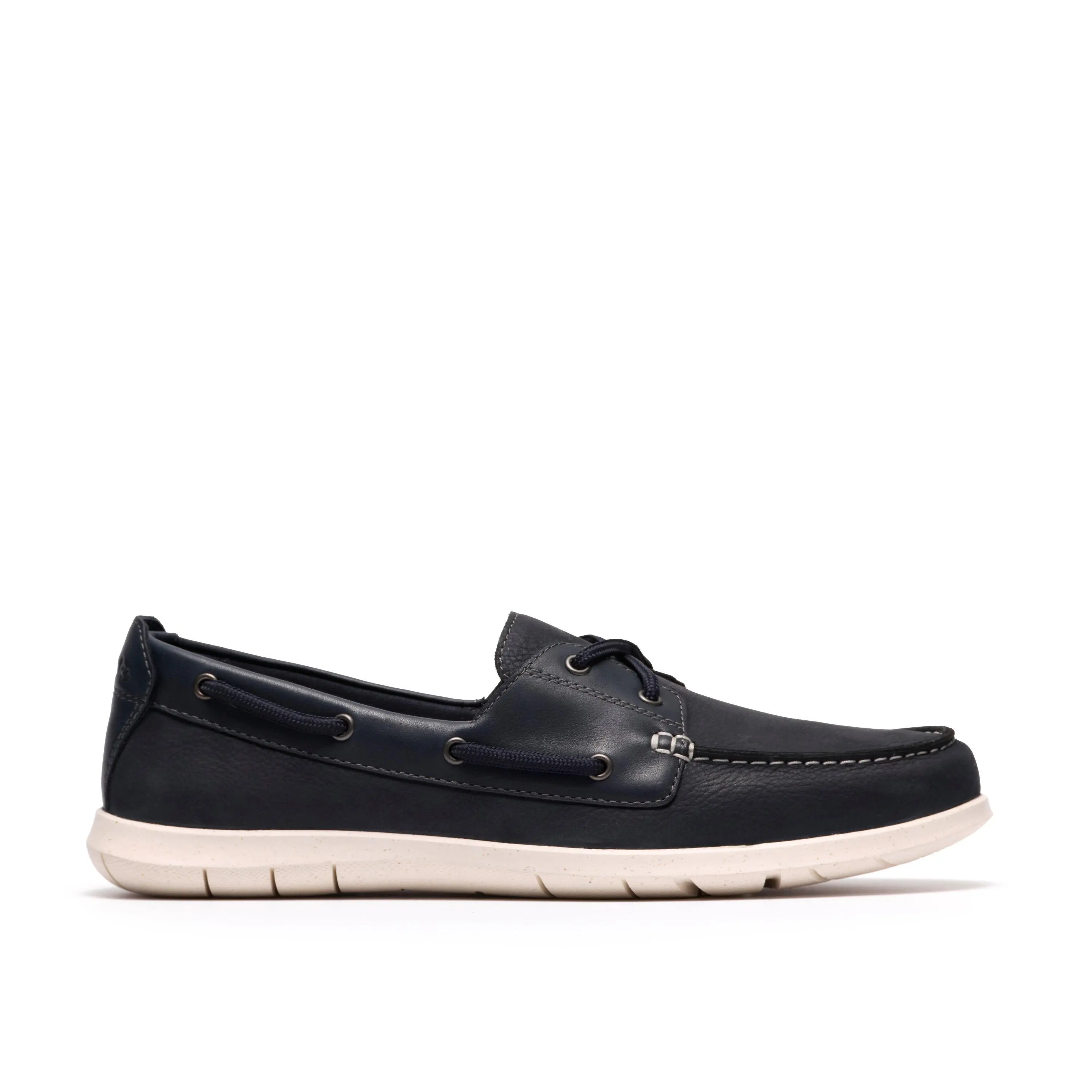 Clarks Mens Flexway 2Eye Slip-Ons,Boat Shoes