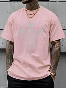 Men's T-Shirt Mash Us Army Medic 4077 Design, Summer Comfort Casual Short Sleeve Tee, Loose-Fit Long Sleeve Top Without Zipper