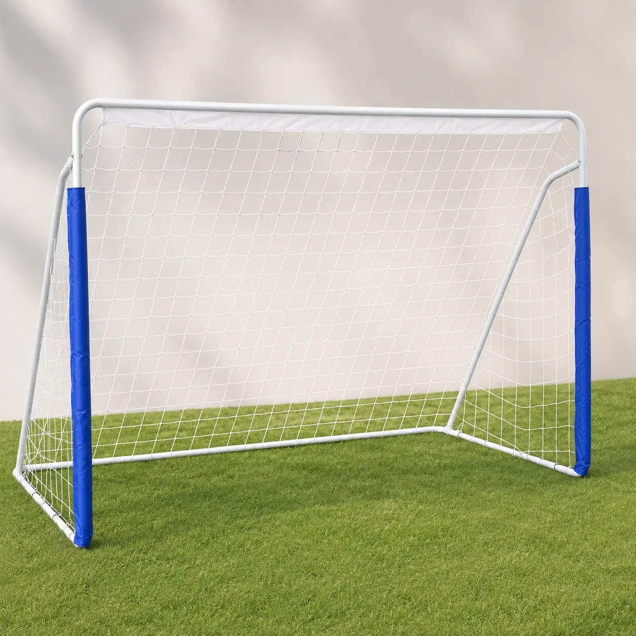 Fahuac Soccer Goal 8x5 FT for Kids, Portable All-Weather Steel Frame for Backyard Training, Foldable with Carry Bag and Ground Anchors, Football Equipment, Goals, Backyard Practice, Carry Bag Included, Children, Foldable For Storage, Outdoor Backyard Trai