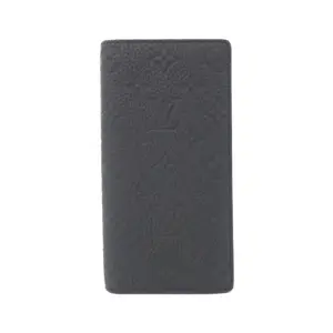 Pre-owned Louis Vuitton Calfskin Small Leather Goods Taurillon Clemence Monogram Long Wallet