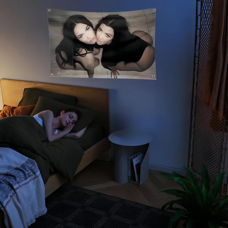 sensory  fish  tube Mega*n Fox And K*ourtney Karda-shian Flag Tapestry 3×5Ft Flag With 4 Brass Grommets For College Dorm Room Decor Outdoor Parties, Gift,Living Room flag for room Decoration