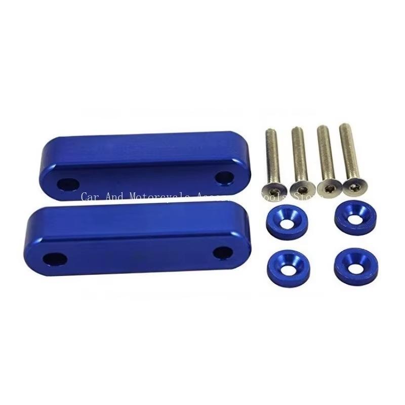 Billet Aluminum Hood Spacer Risers Set For 88-00 Honda Civic CRX /90-01 For Acura Integra