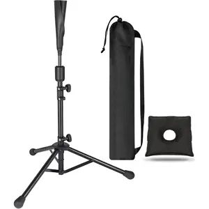 Batting Tee Baseball Tee,Softball Travel Portable Tee Tripod Stand Rubber Tee for Batting  Practice with Carrying Bag