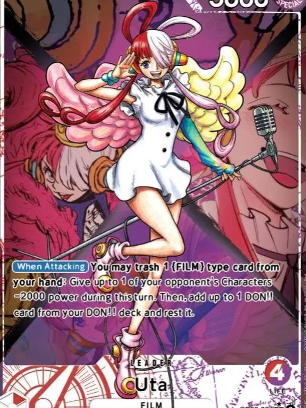 1 Piece uta Non-Sports Trading Card Collectible Accessory,Single Card, Uta Character, One Piece Cards