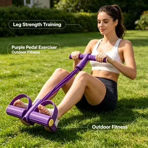 10 mins a day, no gym required: this foot resistance band is my new go-to for lazy fitness days Portable Ab Trainer Waist Ab Training Ergonomic Design Adjustable Cervical Lumbar Stretch