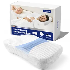 Nitetronic Z10 Side-Sleeping Anti-Snore Pillow with 3D Central Ridge Structure for Snore-Free Nights and Comfortable Side Sleeping