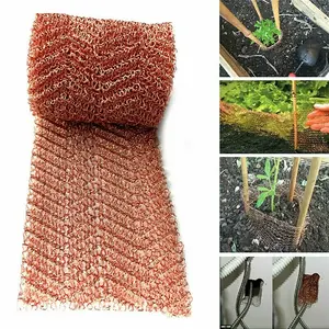 Copper Wire Vapor-Liquid Filter Net, 12.7x1000cm, Anti-Rodent Snail Protection, Mouse Control, Easy Cutting and Bending, Gardening & Sewing Projects