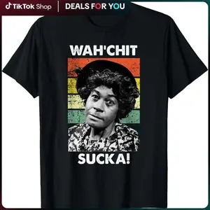 classic cotton graphic fashion round neck men tee WAHCHIT SUCKA Watch It Sucka Son in Sanford City funny meme T-Shirt