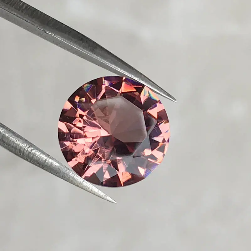 CSJ Created Diaspore Zultanite Round Cut Loose Gemstone Sultanite For Diy Fine Jewelry 925 Silver Mounting  Color Change Stone