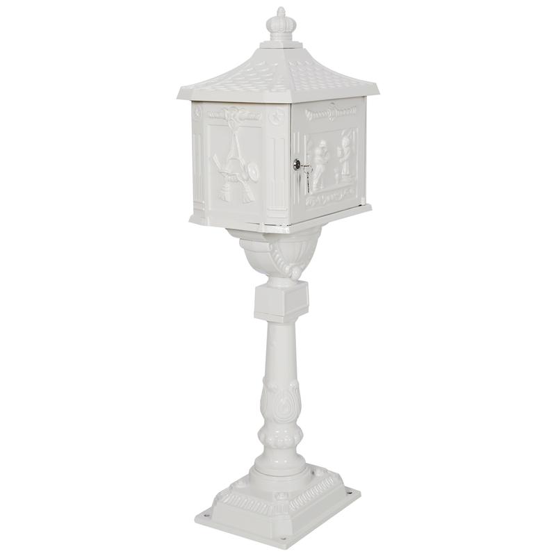 【Upgraded】Cast Aluminum Mailbox – Stylish Bronze Finish, Rustproof & Durable for Outdoor Use