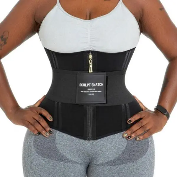 Sculpt Touch 2-in-1 Waist Trainer Double Compression 25 Steel Bones Postpartum & Workout Friendly Corset Shaper Highwaist Girdle Fit Belly Bands SpringStatements