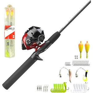 202 Spincast Reel and Fishing Rod Combo, 5-Foot 6-Inch 2-Piece Fishing Pole, Size 30 Reel, Right-Hand Retrieve, Pre-Spooled with 10-Pound Zebco Line